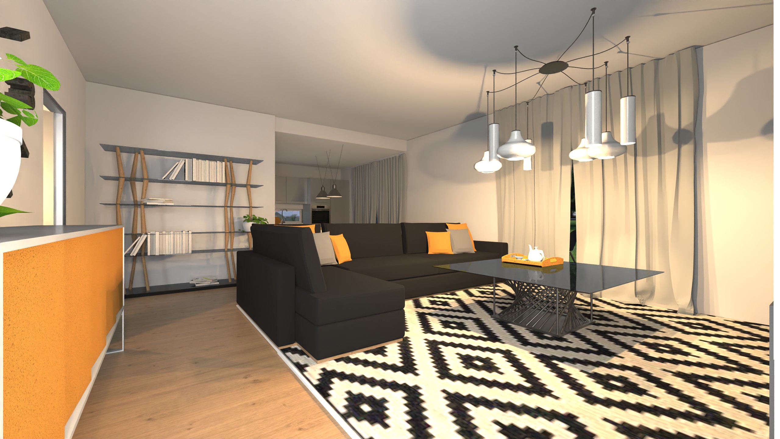 RENDER D'INTERNI - APPARTAMENTO DA 140mq